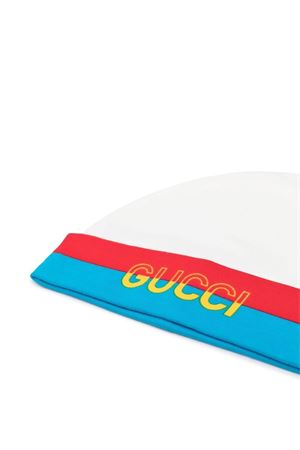 White cotton beanie  GUCCI KIDS | 7278873K1079069